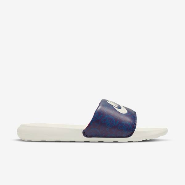 Nike Victori One Printed Badslippers Heren Blauw Donkerblauw Rood | NK495VQP