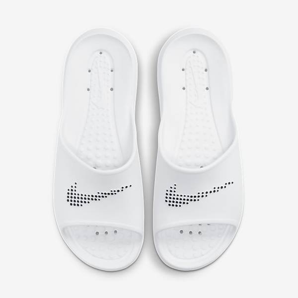 Nike Victori One Shower Badslippers Heren Wit Zwart | NK206LWX