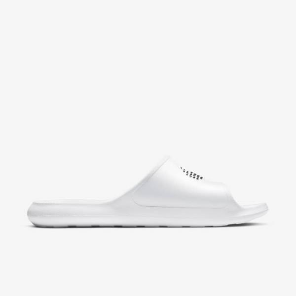 Nike Victori One Shower Badslippers Heren Wit Zwart | NK206LWX