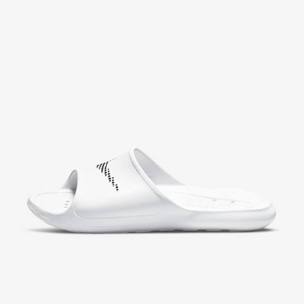 Nike Victori One Shower Badslippers Heren Wit Zwart | NK206LWX