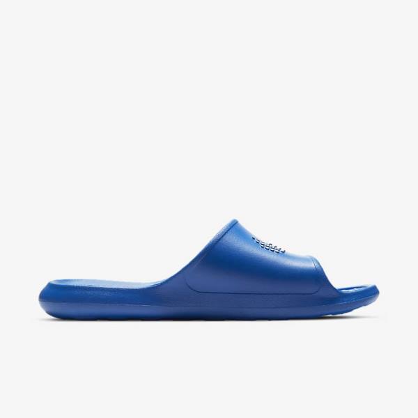 Nike Victori One Shower Badslippers Heren Koningsblauw Koningsblauw Wit | NK726CON