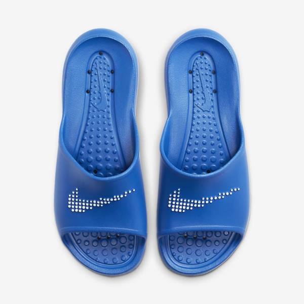 Nike Victori One Shower Badslippers Heren Koningsblauw Koningsblauw Wit | NK726CON