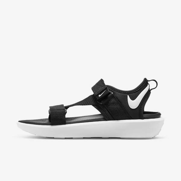 Nike Vista Sandalen Dames Zwart Wit | NK589OJX