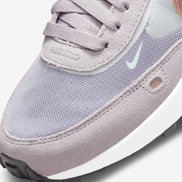 Nike Waffle One Older Sneakers Kinderen Wit Grijs Metal Rood Bruin | NK015WJC