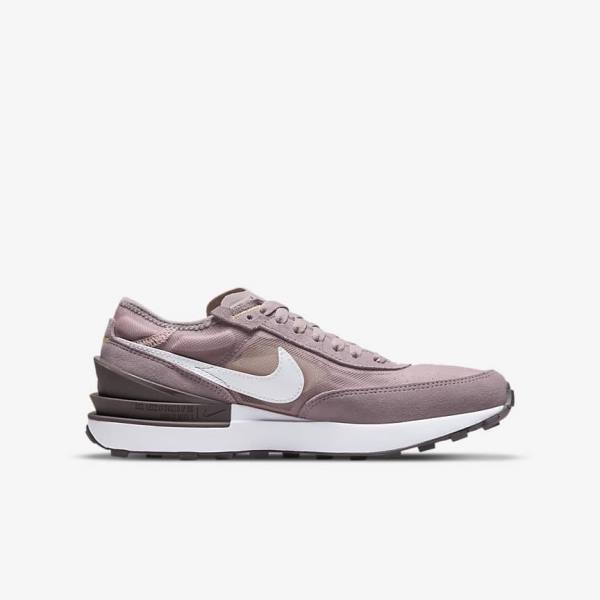 Nike Waffle One Older Sneakers Kinderen Roze Lichtpaars Wit | NK629SBI