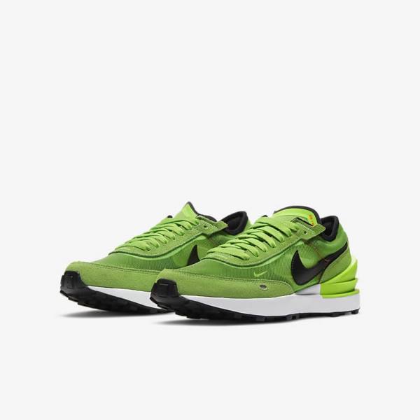 Nike Waffle One Older Sneakers Kinderen Groen Rood Zwart | NK716VTP