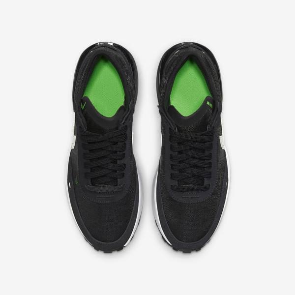 Nike Waffle One Older Sneakers Kinderen Donkergrijs Zwart Groen | NK874UNY