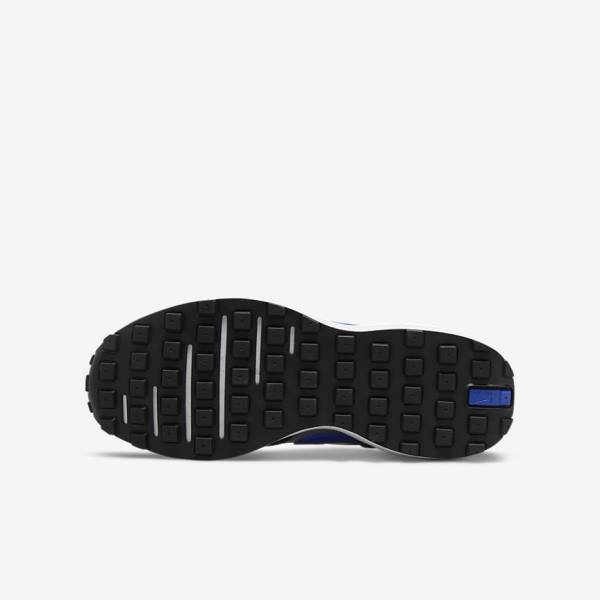 Nike Waffle One Older Wandelschoenen Kinderen Donkerobsidian Zwart Koningsblauw | NK105VUR