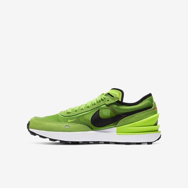 Nike Waffle One Older Wandelschoenen Kinderen Groen Rood Zwart | NK290LZF