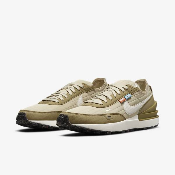 Nike Waffle One Premium Sneakers Heren Bruin Zwart | NK012VYQ