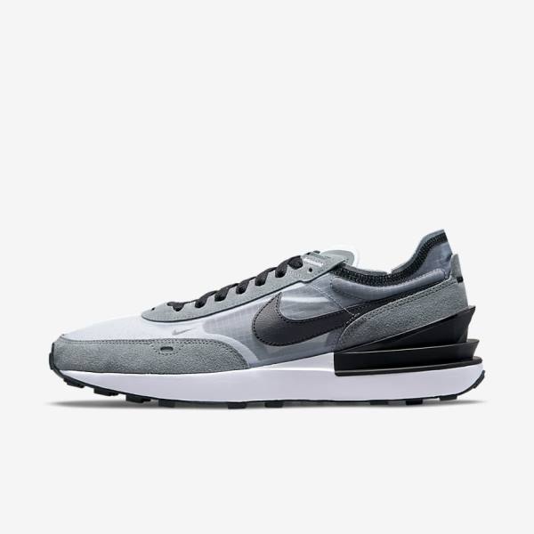 Nike Waffle One SE Sneakers Heren Grijs Wit Grijs Zwart | NK951ZCS