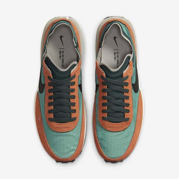 Nike Waffle One SE Sneakers Heren Groen Rood Oranje Zwart | NK953GRE