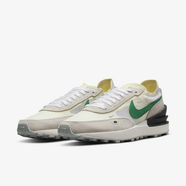 Nike Waffle One Sneakers Heren Wit Zwart | NK540CXF