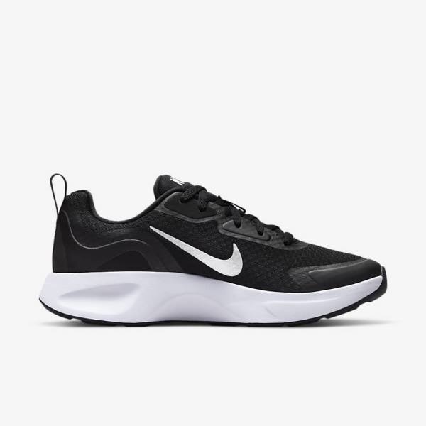 Nike Wearallday Sneakers Dames Zwart Wit | NK932XMW