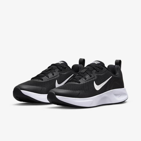 Nike Wearallday Sneakers Dames Zwart Wit | NK932XMW