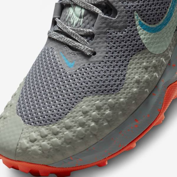 Nike Wildhorse 7 Trail Hardloopschoenen Heren Grijs Olijfgroen Blauw Mintgroen | NK895ENM