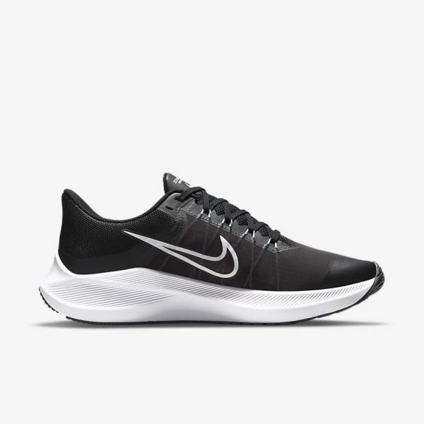 Nike Winflo 8 Weg Hardloopschoenen Heren Zwart Donkergrijs Wit | NK847HPR