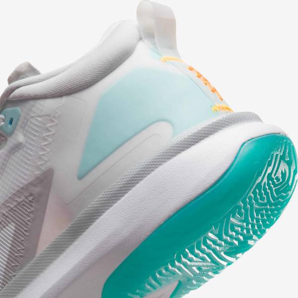 Nike Zion 1 Basketbalschoenen Heren Wit Oranje Turquoise Zwart | NK049EOW