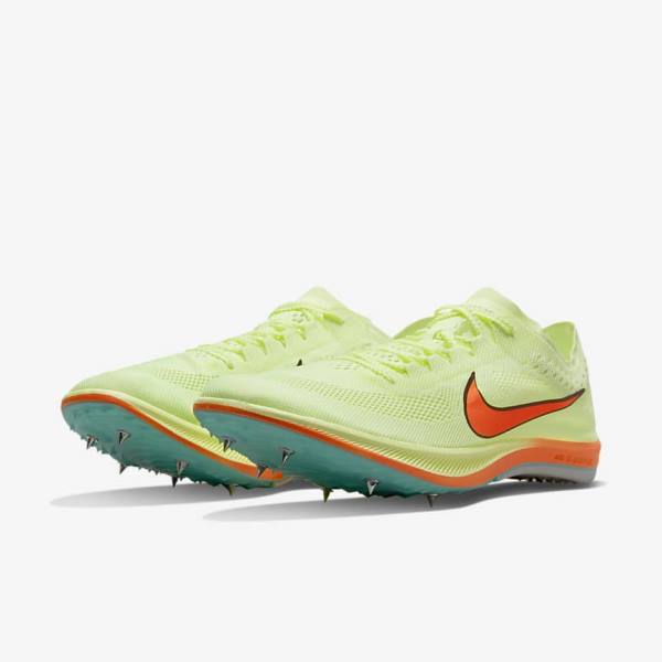 Nike ZoomX Dragonfly Athletics Distance Spikes Hardloopschoenen Heren Turquoise Zwart Oranje | NK074XLT