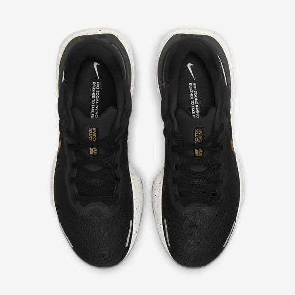 Nike ZoomX Invincible Run Flyknit Weg Hardloopschoenen Heren Zwart Metal Goud | NK608FAQ