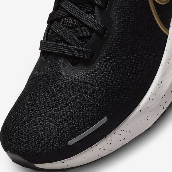 Nike ZoomX Invincible Run Flyknit Weg Hardloopschoenen Heren Zwart Metal Goud | NK608FAQ