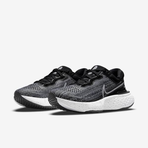 Nike ZoomX Invincible Run Flyknit Weg Hardloopschoenen Heren Wit Zwart Wit | NK704VCW