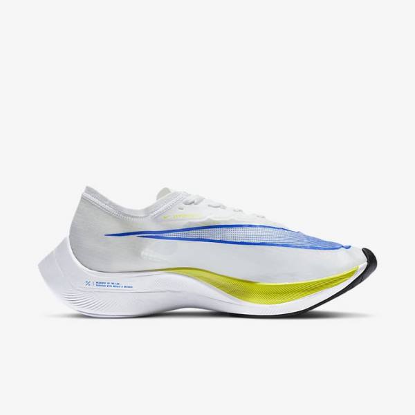 Nike ZoomX Vaporfly NEXT% Weg Race Hardloopschoenen Dames Wit Zwart Blauw | NK294JKO