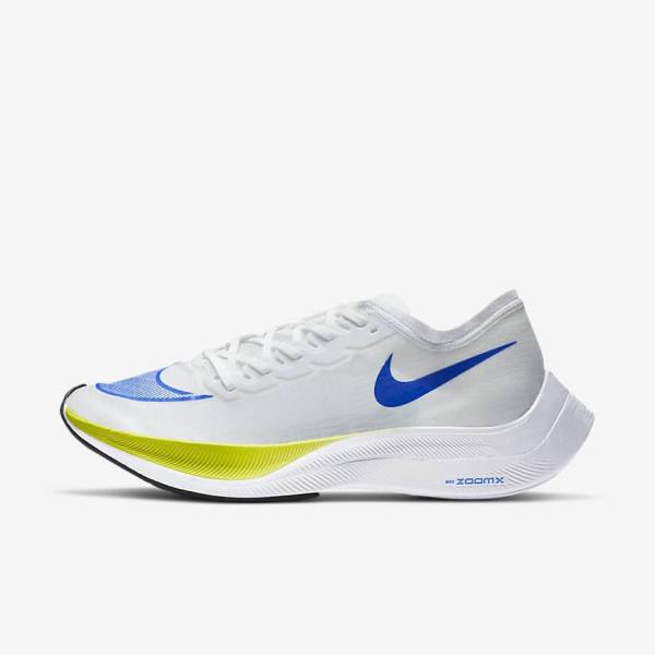 Nike ZoomX Vaporfly NEXT% Weg Race Hardloopschoenen Heren Wit Zwart Blauw | NK954JKW