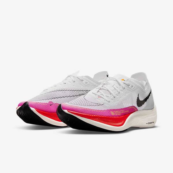 Nike ZoomX Vaporfly Next% 2 Weg Race Hardloopschoenen Dames Wit Zwart Zwart | NK052AVD