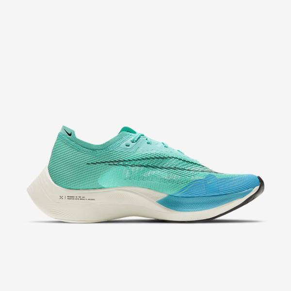 Nike ZoomX Vaporfly Next% 2 Weg Race Hardloopschoenen Dames Wit Metal Zilver Zwart | NK437JQV