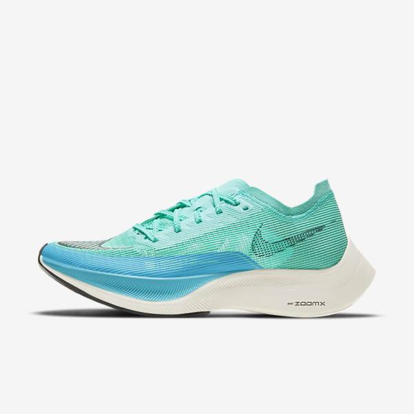 Nike ZoomX Vaporfly Next% 2 Weg Race Hardloopschoenen Dames Wit Metal Zilver Zwart | NK437JQV