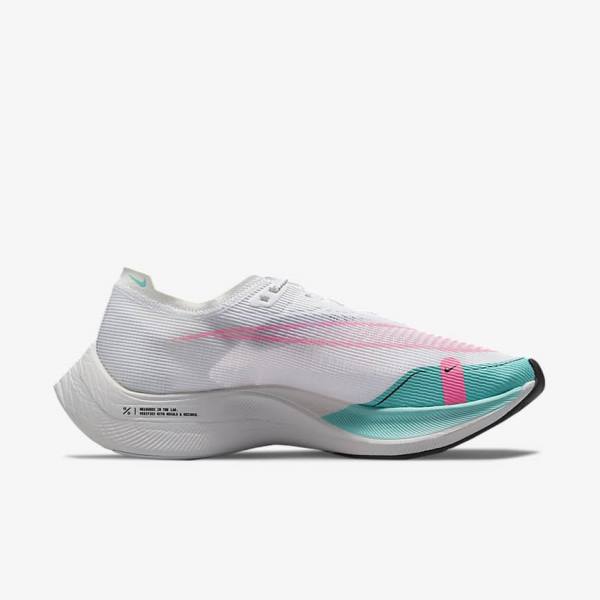 Nike ZoomX Vaporfly Next% 2 Weg Race Hardloopschoenen Heren Groen Blauw Wit Zwart | NK647JRK