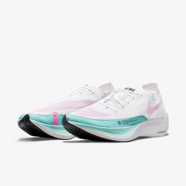 Nike ZoomX Vaporfly Next% 2 Weg Race Hardloopschoenen Heren Groen Blauw Wit Zwart | NK647JRK