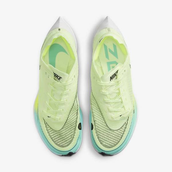 Nike ZoomX Vaporfly Next% 2 Weg Race Hardloopschoenen Dames Zwart Metal Goud Wit | NK714OTZ