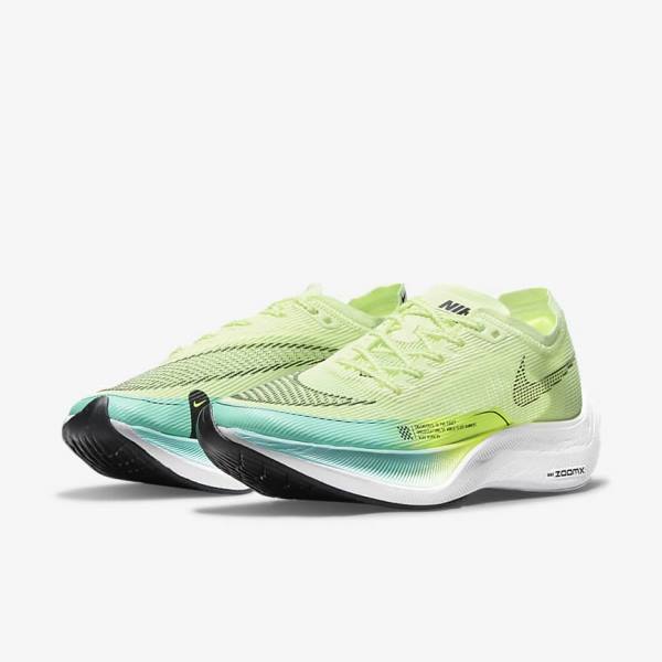 Nike ZoomX Vaporfly Next% 2 Weg Race Hardloopschoenen Dames Zwart Metal Goud Wit | NK714OTZ