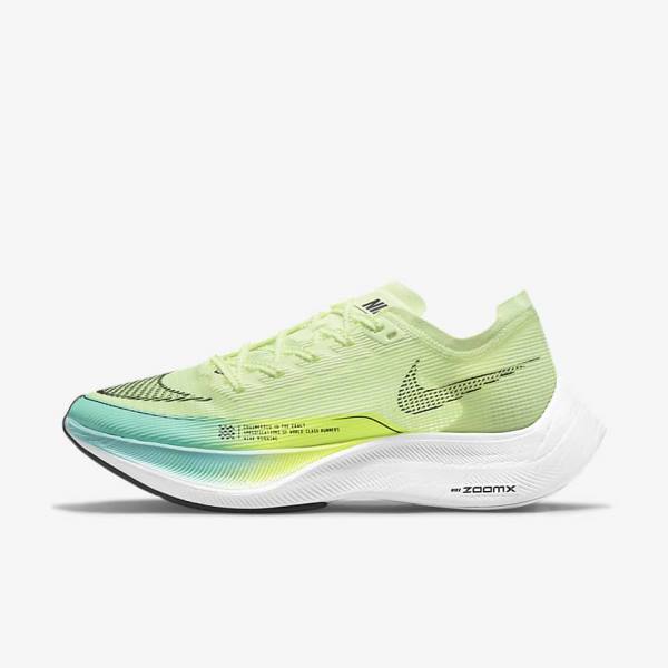 Nike ZoomX Vaporfly Next% 2 Weg Race Hardloopschoenen Dames Zwart Metal Goud Wit | NK714OTZ