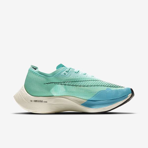 Nike ZoomX Vaporfly Next% 2 Weg Race Hardloopschoenen Heren Wit Metal Zilver Zwart | NK743TQN