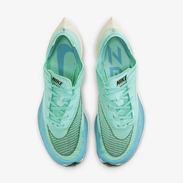 Nike ZoomX Vaporfly Next% 2 Weg Race Hardloopschoenen Heren Wit Metal Zilver Zwart | NK743TQN