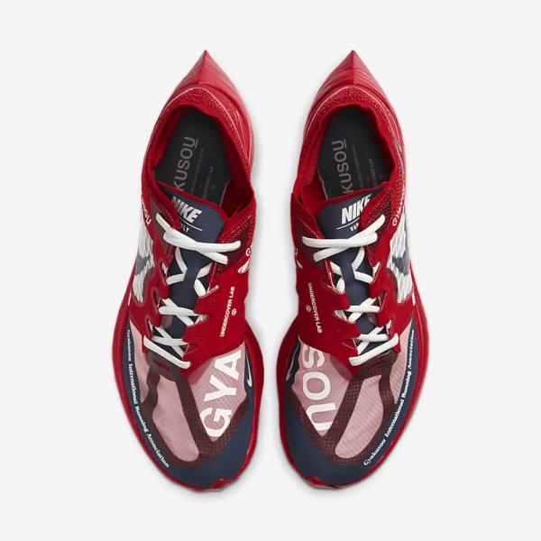 Nike ZoomX Vaporfly Next% x Gyakusou Sneakers Heren Rood Blauw | NK537EDC