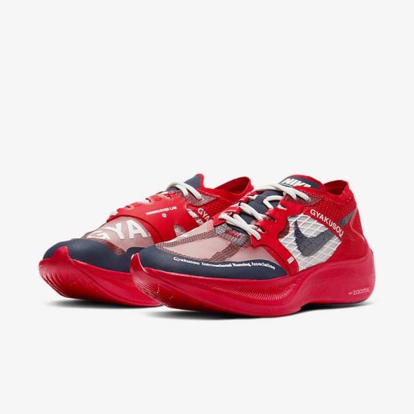 Nike ZoomX Vaporfly Next% x Gyakusou Sneakers Heren Rood Blauw | NK537EDC