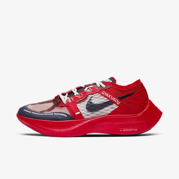 Nike ZoomX Vaporfly Next% x Gyakusou Sneakers Heren Rood Blauw | NK537EDC