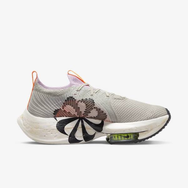 Nike Zoom Alphafly Next Nature Weg Race Hardloopschoenen Dames Blauw Grijs Lichtroze Lichtroom Zwart | NK831VHU