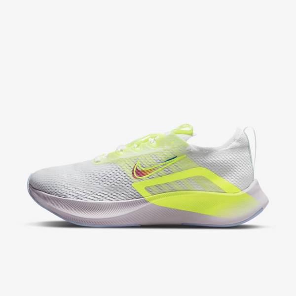 Nike Zoom Fly 4 Premium Weg Hardloopschoenen Dames Zwart Donkergrijs Wit | NK429DMX