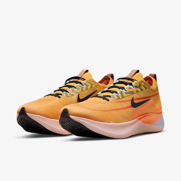 Nike Zoom Fly 4 Weg Hardloopschoenen Heren Zwart Blauw Wit | NK058WYA