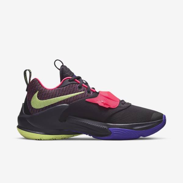 Nike Zoom Freak 3 Basketbalschoenen Dames Paars Roze Paars Lichtcitroen | NK569KAB