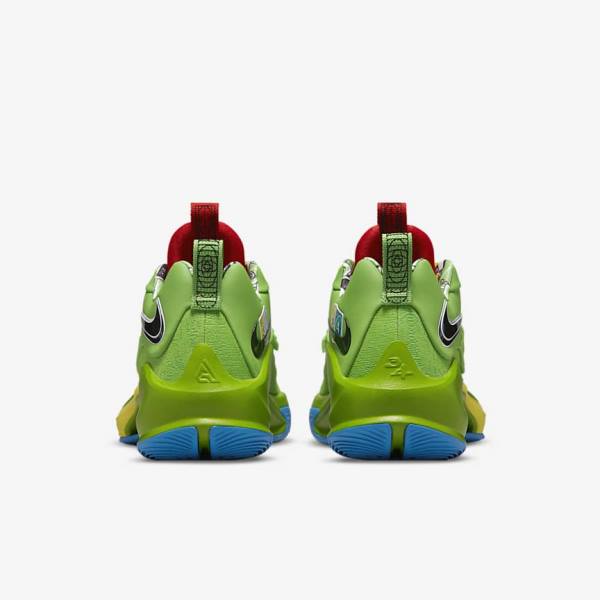 Nike Zoom Freak 3 Basketbalschoenen Dames Groen Wit Rood Zwart | NK760ZDC