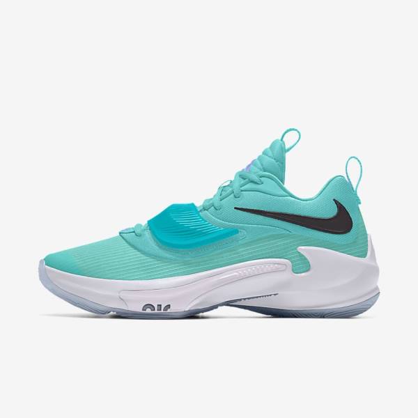 Nike Zoom Freak 3 By You Custom Basketbalschoenen Dames Gekleurd | NK457KVI