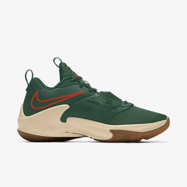 Nike Zoom Freak 3 By You Custom Basketbalschoenen Heren Gekleurd | NK647NAX