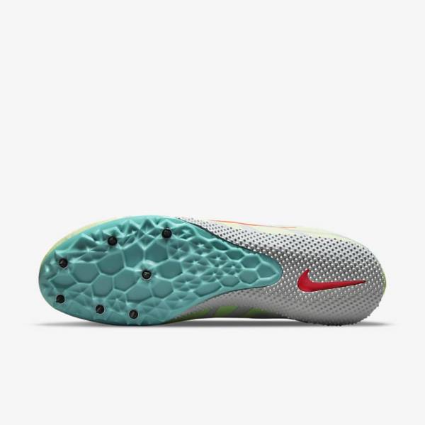 Nike Zoom Rival S 9 Athletics Sprinting Spikes Hardloopschoenen Heren Turquoise Oranje | NK460ECY