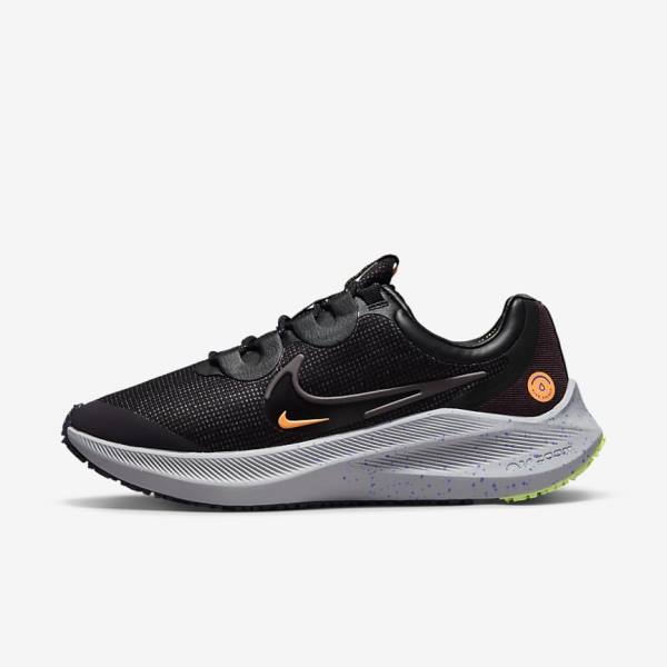 Nike Zoom Winflo 8 Shield Weatherised Weg Hardloopschoenen Dames Zwart Oranje Paars | NK016ICZ